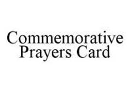 COMMEMORATIVE PRAYERS CARD