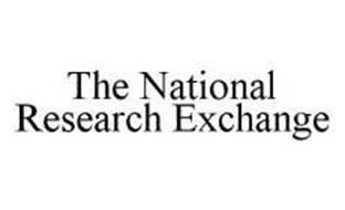 THE NATIONAL RESEARCH EXCHANGE