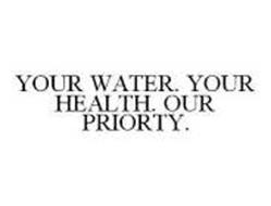 YOUR WATER. YOUR HEALTH. OUR PRIORITY.