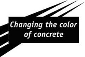 CHANGING THE COLOR OF CONCRETE