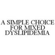 A SIMPLE CHOICE FOR MIXED DYSLIPIDEMIA