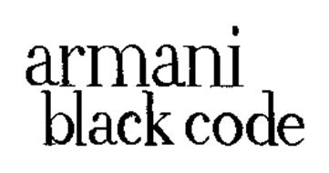 ARMANI BLACK CODE