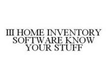 III HOME INVENTORY SOFTWARE KNOW YOUR STUFF