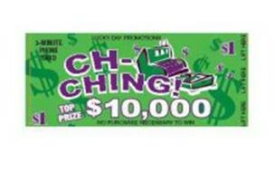 CH-CHING TOP PRIZE $10,000 $1