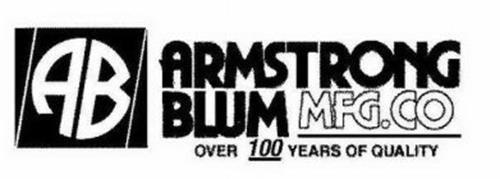AB ARMSTRONG BLUM MFG. CO OVER 100 YEARS OF QUALITY