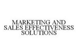 MARKETING AND SALES EFFECTIVENESS SOLUTIONS