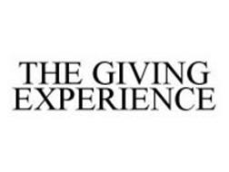 THE GIVING EXPERIENCE