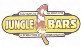 JUNGLE BARS REAL CHOCOLATE REAL PEANUT BUTTER A REVOLUTION IN FROZEN BANANAS!