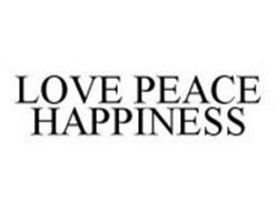 LOVE PEACE HAPPINESS