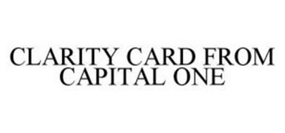 CLARITY CARD FROM CAPITAL ONE