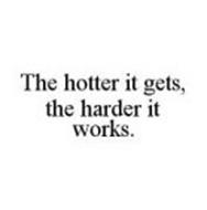 THE HOTTER IT GETS, THE HARDER IT WORKS.