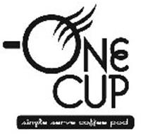 ONE CUP, SINGLE SERVE COFFEE POD