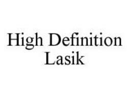 HIGH DEFINITION LASIK