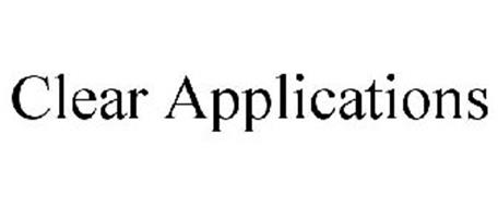 CLEAR APPLICATIONS