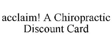 ACCLAIM! A CHIROPRACTIC DISCOUNT CARD
