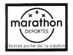 MARATHON DEPORTES SOMOS PARTE DE TU EQUIPO