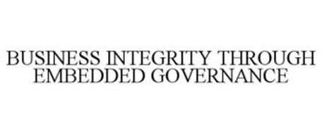 BUSINESS INTEGRITY THROUGH EMBEDDED GOVERNANCE