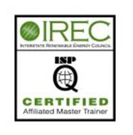 IREC INTERSTATE RENEWAL ENERGY COUNCIL ISPQ CERTIFIED AFFILIATED MASTER TRAINER