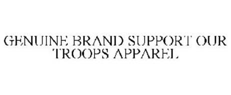GENUINE BRAND SUPPORT OUR TROOPS APPAREL
