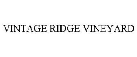 VINTAGE RIDGE VINEYARD