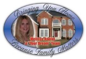 BRINGING YOU HOME BECAUSE FAMILY MATTERS MELISSA KNEFEL & 