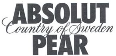 ABSOLUT COUNTRY OF SWEDEN PEAR