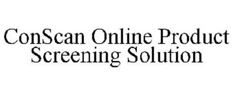 CONSCAN ONLINE PRODUCT SCREENING SOLUTION