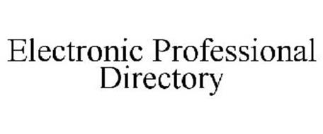 ELECTRONIC PROFESSIONAL DIRECTORY