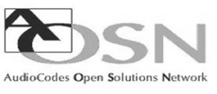 AOSN AUDIOCODES OPEN SOLUTIONS NETWORK
