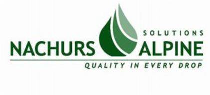 NA-CHURS ALPINE SOLUTIONS QUALITY IN EVERY DROP