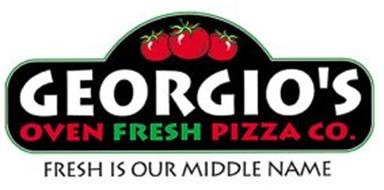 GEORGIO'S OVEN FRESH PIZZA CO. FRESH IS OUR MIDDLE NAME