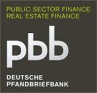 PUBLIC SECTOR FINANCE REAL ESTATE FINANCE PBB DEUTSCHE PFANDBRIEFBANK