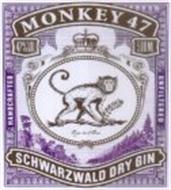 MONKEY 47 SCHWARZWALD DRY GIN HANDCRAFTED UNFILTERED