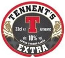TENNENT'S EXTRA T EXTRA STRONG LAGER 33CL E AUTHENTIC ALC.9.3% VOL.