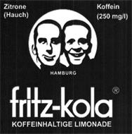 FRITZ-KOLA ZITRONE HAUCH KOFFEIN 250MG/L HAMBURG KOFFEINHALTIGE LIMONADE