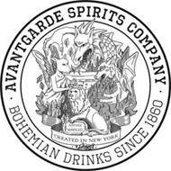 AVANTGARDE SPIRITS COMPANY BOHEMIAN DRINKS SINCE 1860