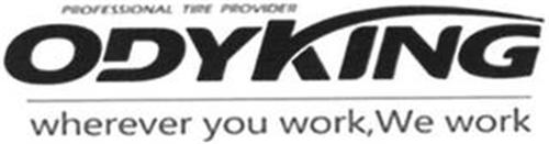 PROFESSIONAL TIRE PROVIDER ODYKING WHEREVER YOU WORK, WE WORK