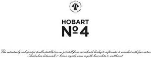 HOBART NO 4 DISTILLED WITH CONVICTION THIS SEDUCTIVELY RICH SPIRIT IS DOUBLE DISTILLED IN OUR POT STILL FROM OUR ISLAND'S BARLEY & SOFT WATER, & ENRICHED WITH FOUR NATIVE AUSTRALIAN BOTANICALS LEMON MYRTLE, ANISE MYRTLE, LANCEOLATA & WATTLESEED.