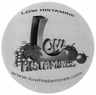 LOW HISTAMINES WWW.LOWHISTAMINES.COM