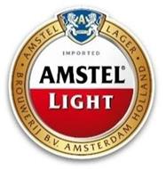 AMSTEL LIGHT IMPORTED · AMSTEL · BROUWERIJ B.V. AMSTERDAM HOLLAND LAGER A