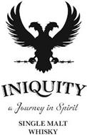 INIQUITY A JOURNEY IN SPIRIT SINGLE MALT WHISKY