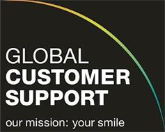 GLOBAL CUSTOMER SUPPORT OUR MISSION: YOU SMILE