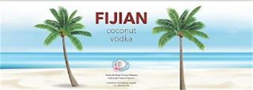 FIJIAN COCONUT VODKA AUTHENTIC FIJIAN COCONUT FLAVOURS VODKA WITH NATURAL FLAVOURS A TASTE OF THE TROPICAL ISLANDS 1LT/40% ALC/VOL