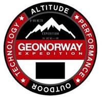 GEONORWAY EXPEDITION ALTITUDE PERFORMANCE TECHNOLOGY OUTDOOR 6° 09 NE 79 EXPEDITION 30° 05