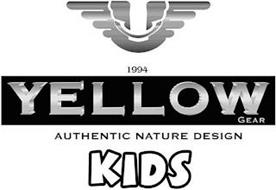 1994 YELLOW AUTHENTIC NATURE DESIGN KIDS