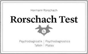 RORSCHACH TEST HERMANN RORSCHACH HPSI PSYCHODIAGNOSTIK TAFELN PSYCHODIAGNOSTICS PLATES