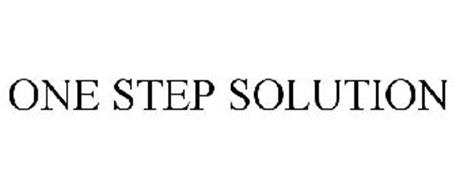 ONE STEP SOLUTION