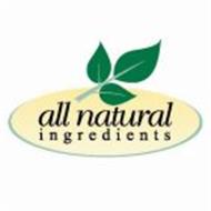 ALL NATURAL INGREDIENTS