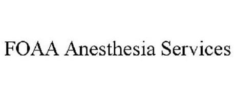 FOAA ANESTHESIA SERVICES