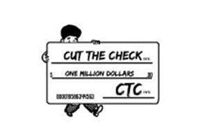 CUT THE CHECK INK ONE MILLIONS DOLLARS .00 000019586344563 CTC INK